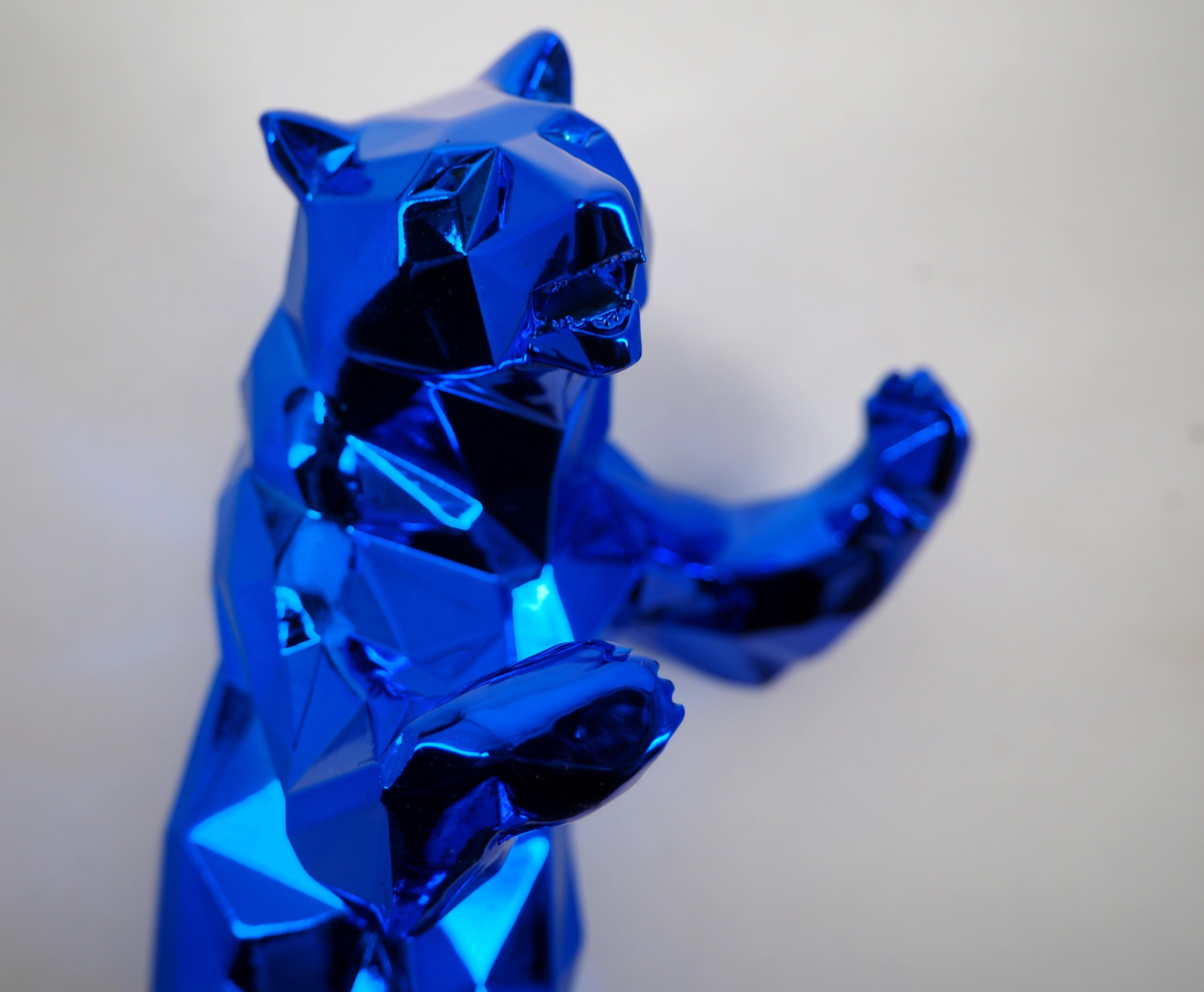 Standing Bear (Blue) - Sculpture 4