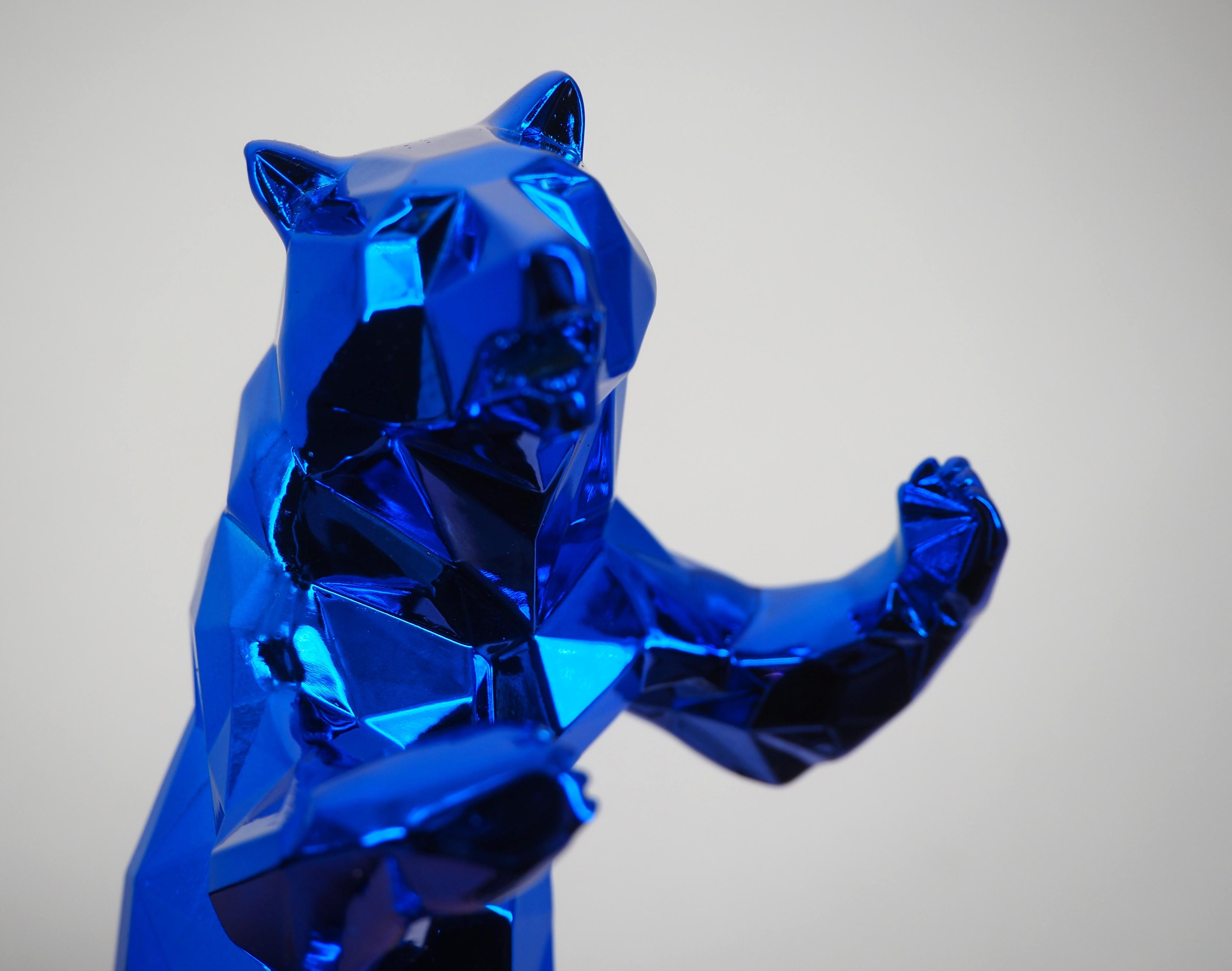 Standing Bear (Blue) - Sculpture 5