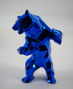 Standing Bear (Blue) - Sculpture