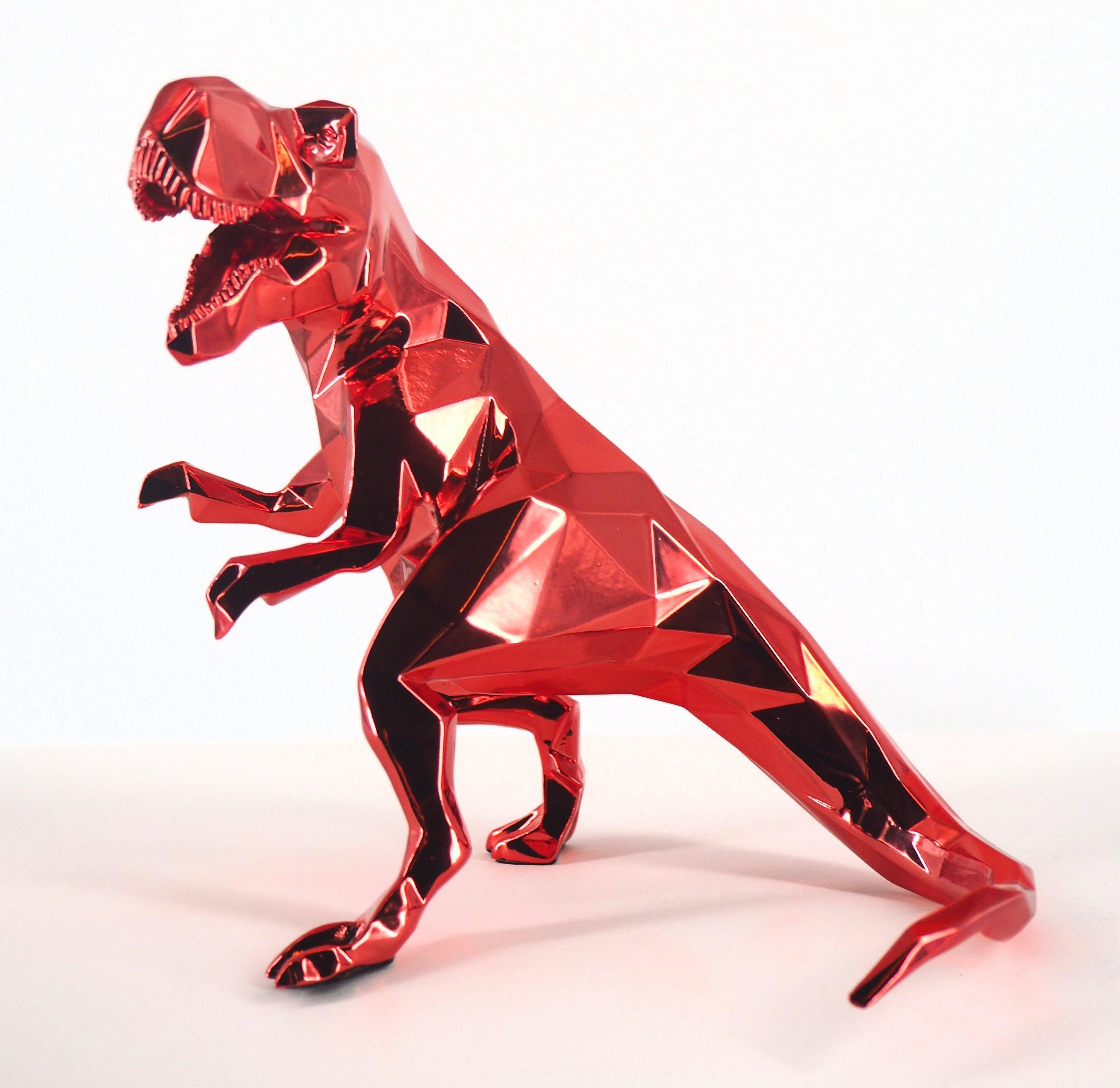 T-Rex (Red Edition) - Sculpture in original box with artist certificate For Sale 4