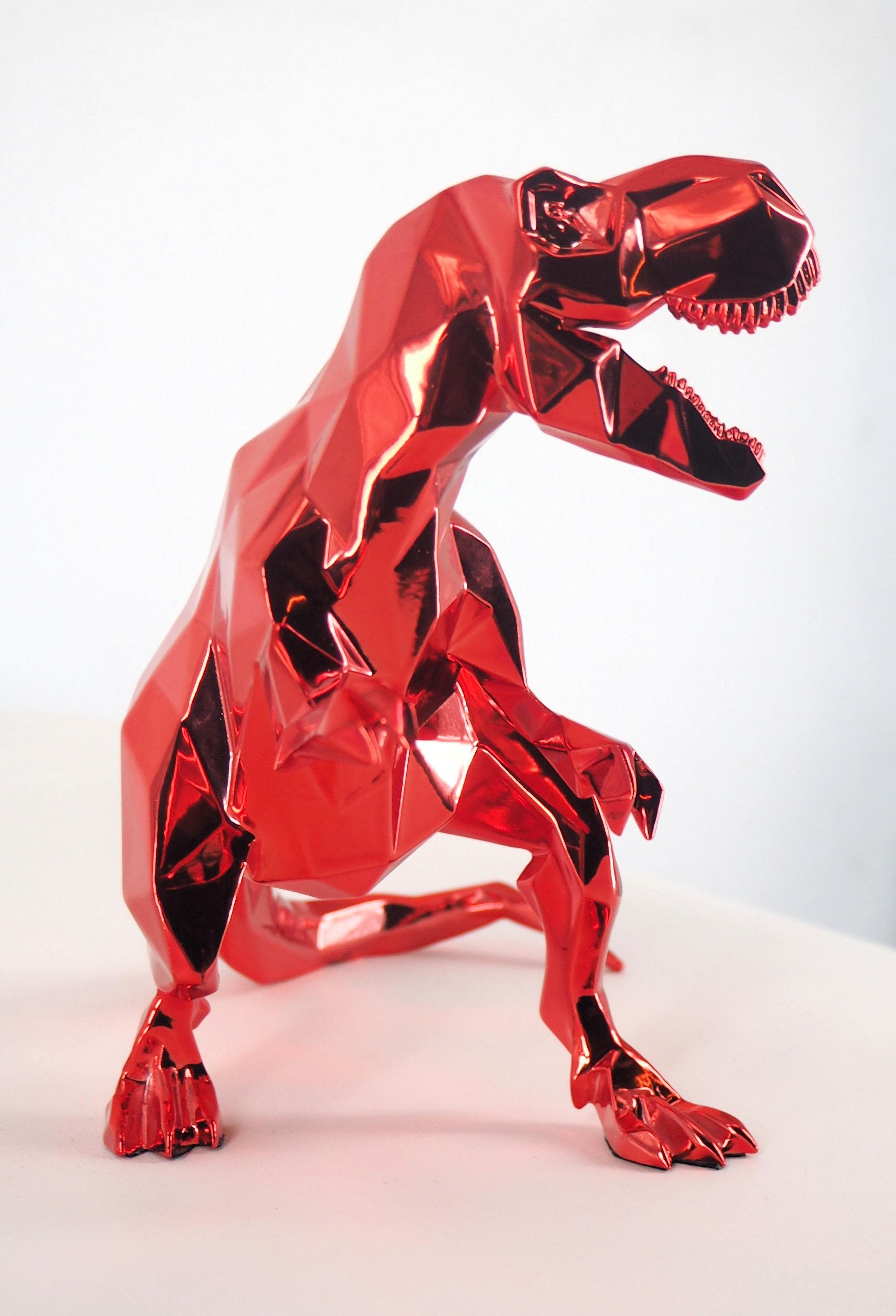 T-Rex  (Red) - Sculpture with Certificate 4