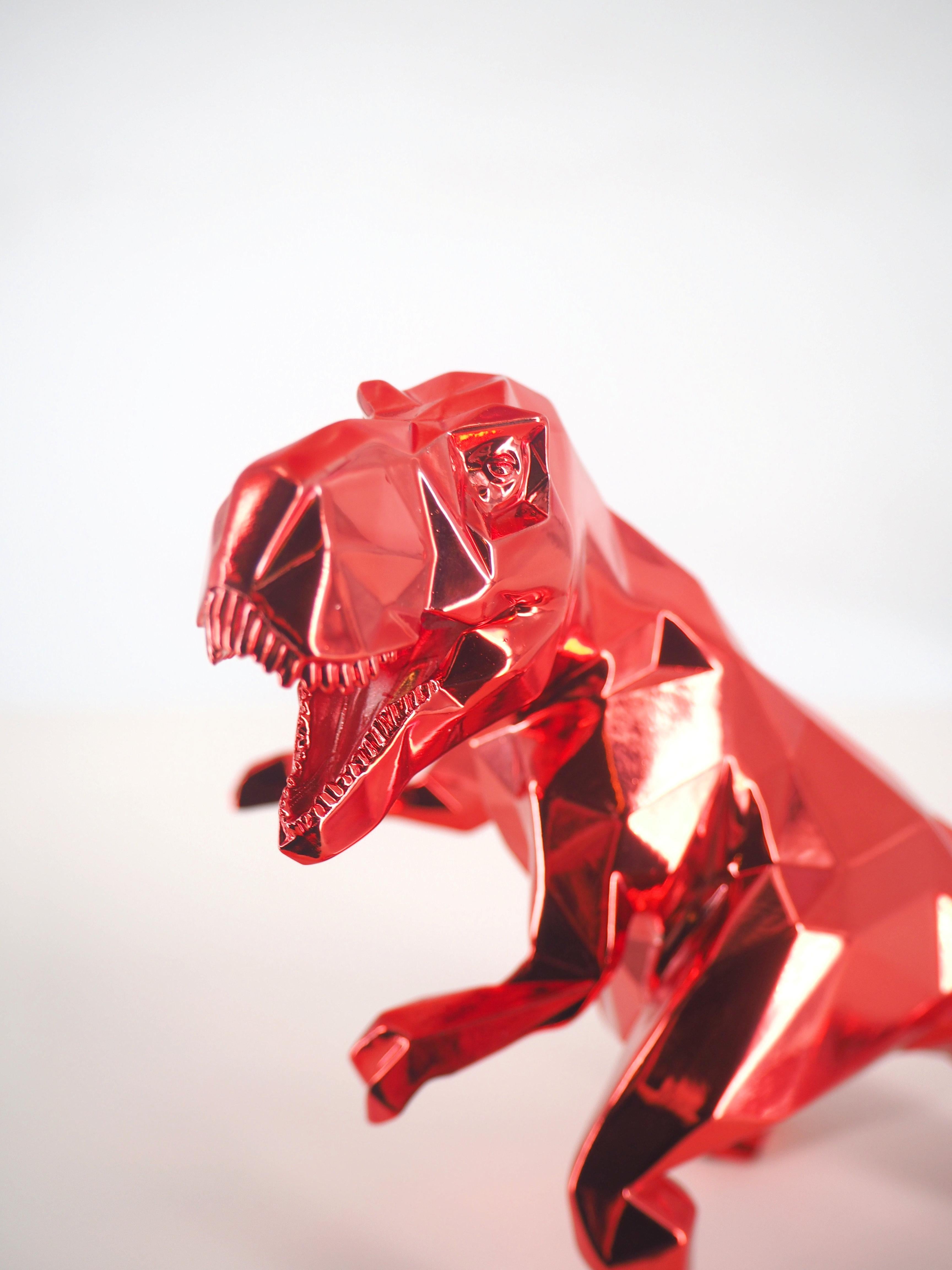 T-Rex  (Red) - Sculpture with Certificate 4