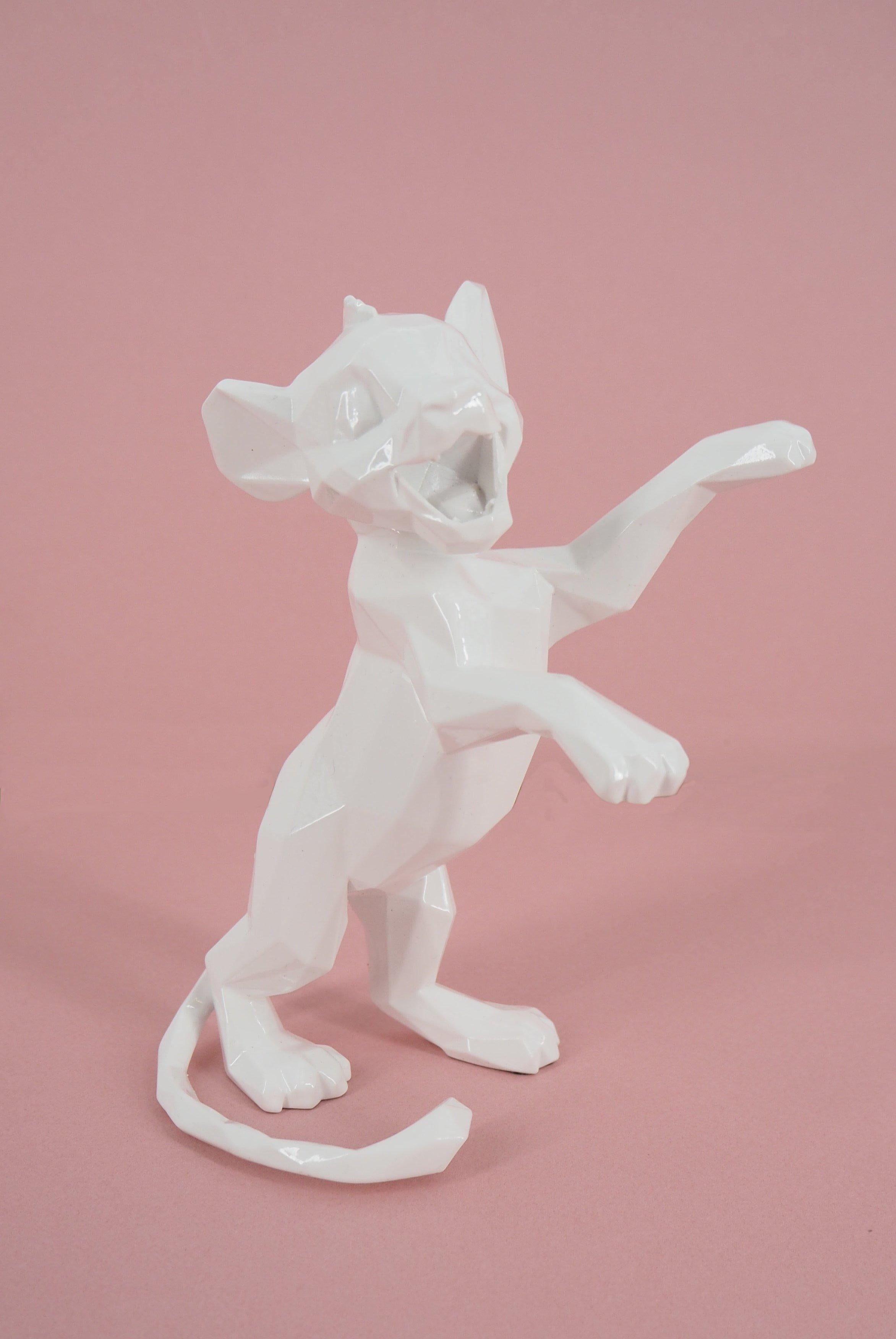 Figurative Sculpture di Richard Orlinski - Whiting Simba (edizione limitata Disneyland Paris) - Scultura