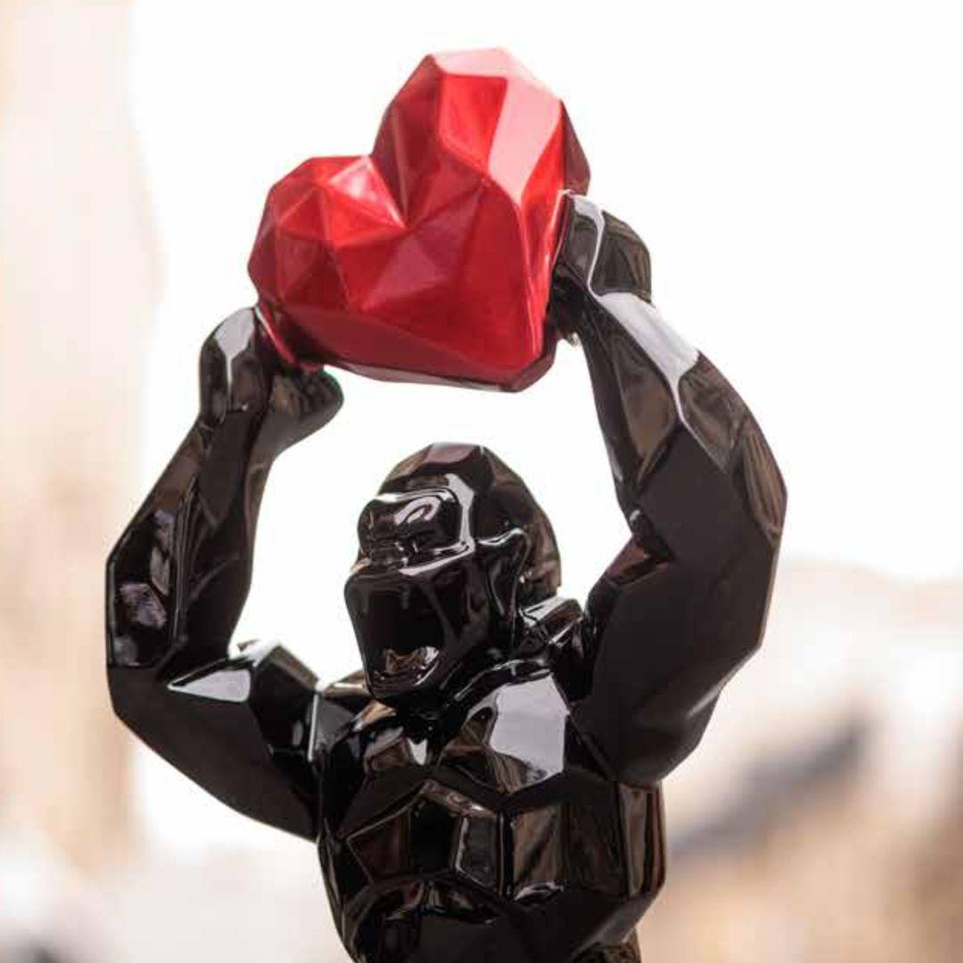 Wild Kong Love, Black and red, Richard Orlinski For Sale 3