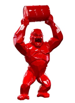 Wild Kong Oil Resin Sculpture, Signed 3/8, Street Art