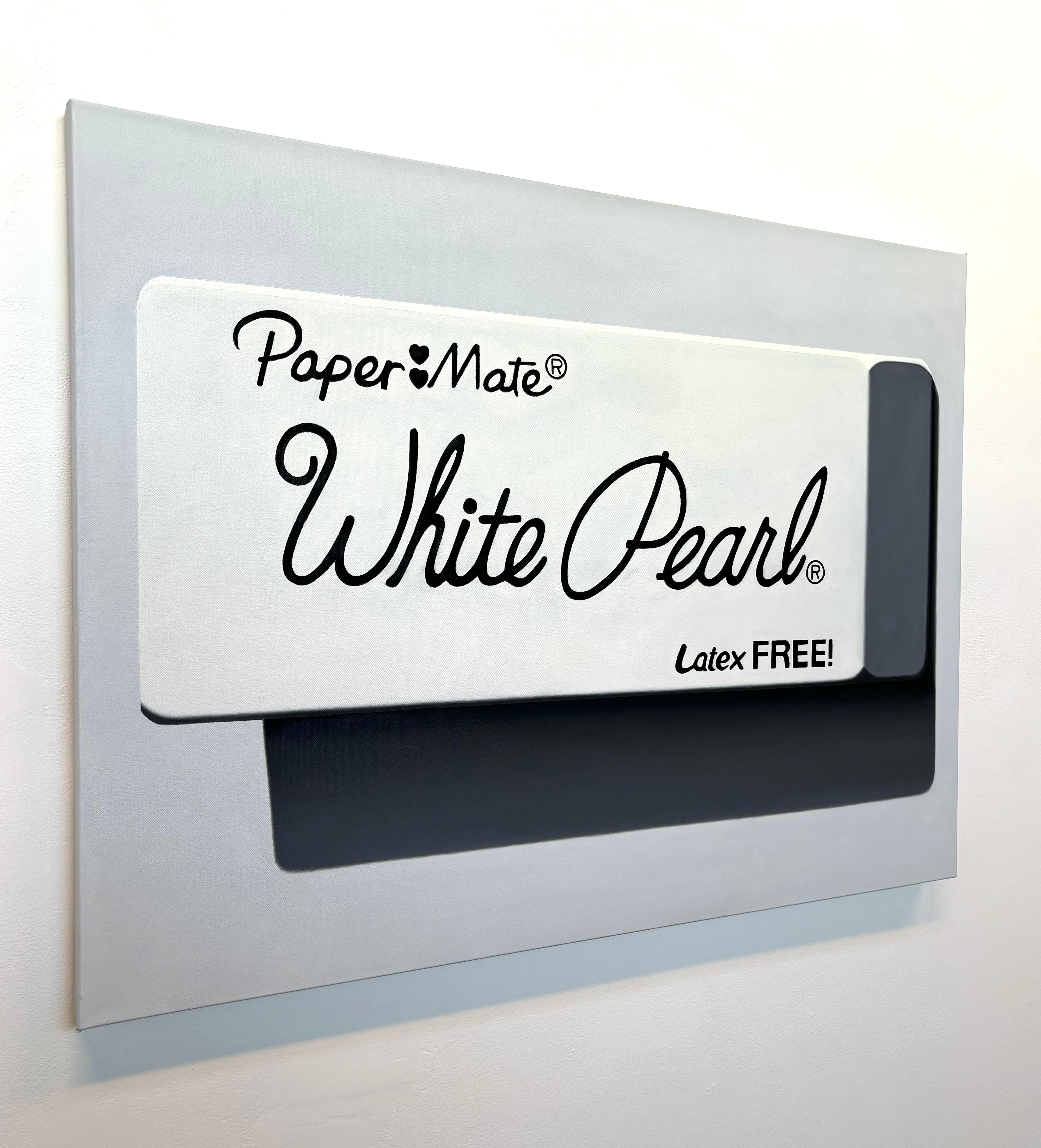 Paper Mate White Pearl - Painting by Richard Parker