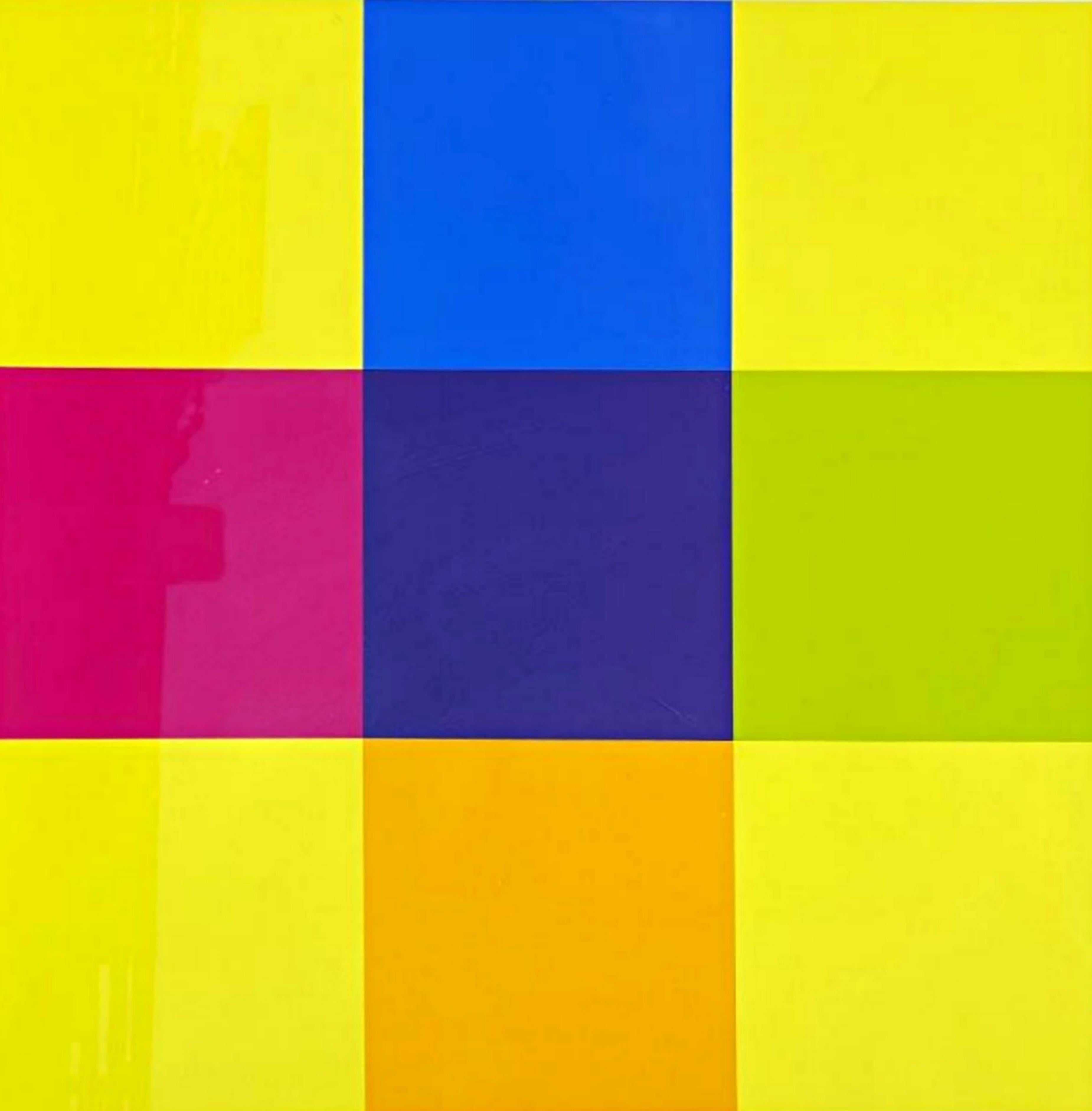 Modulare Ordnungen, Mid Century Modern Geometric Abstraction silkscreen Signed/N - Print by Richard Paul Lohse