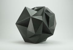 Blackbird By Richard Perry - abstract sculpture, Irish blue limestone