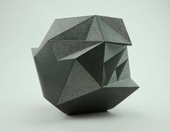 Crab By Richard Perry - Contemporary abstract sculpture, Irish blue limestone