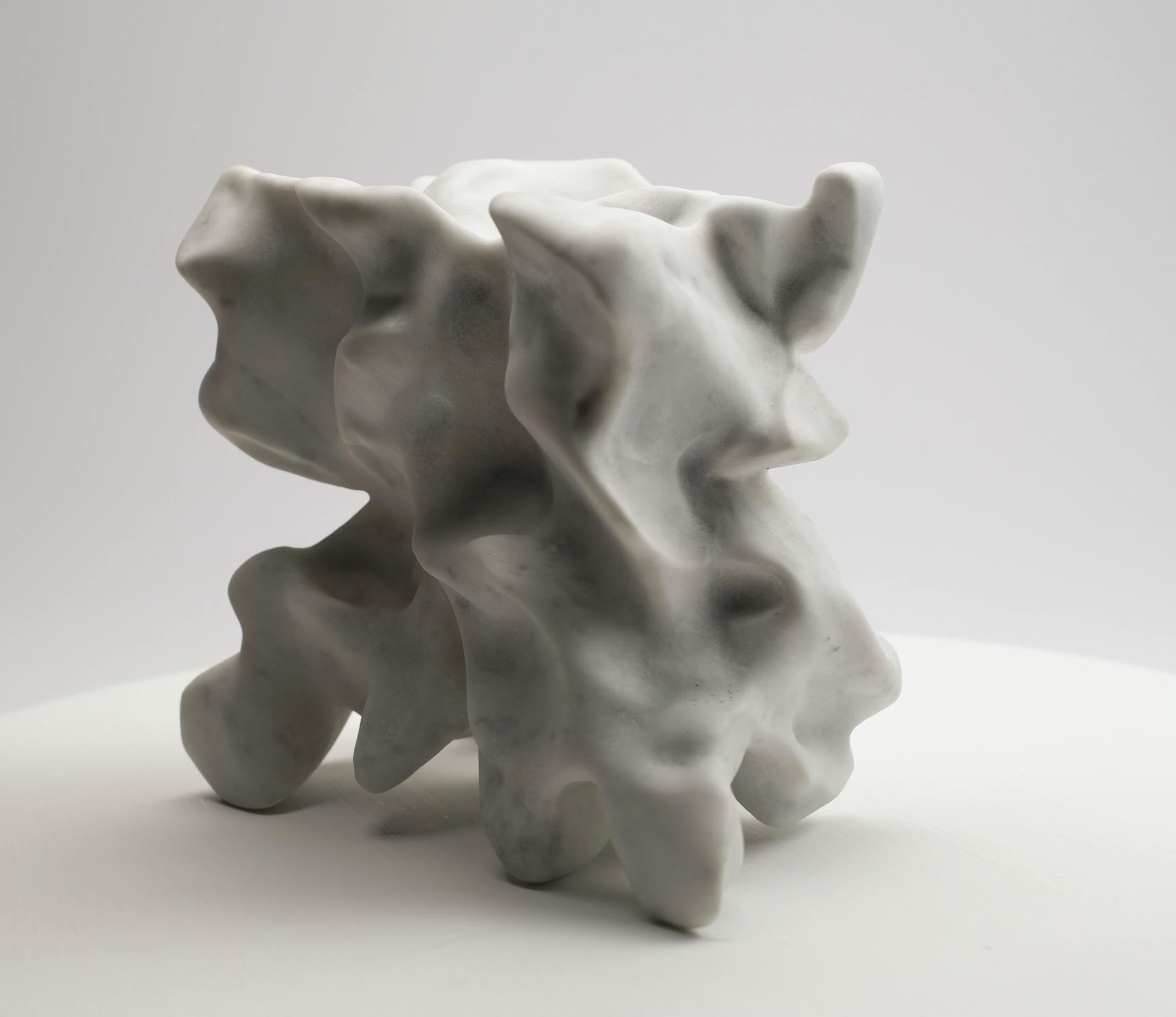 El Greco by Richard Perry - Contemporary abstract sculpture, Carrara marble For Sale 9