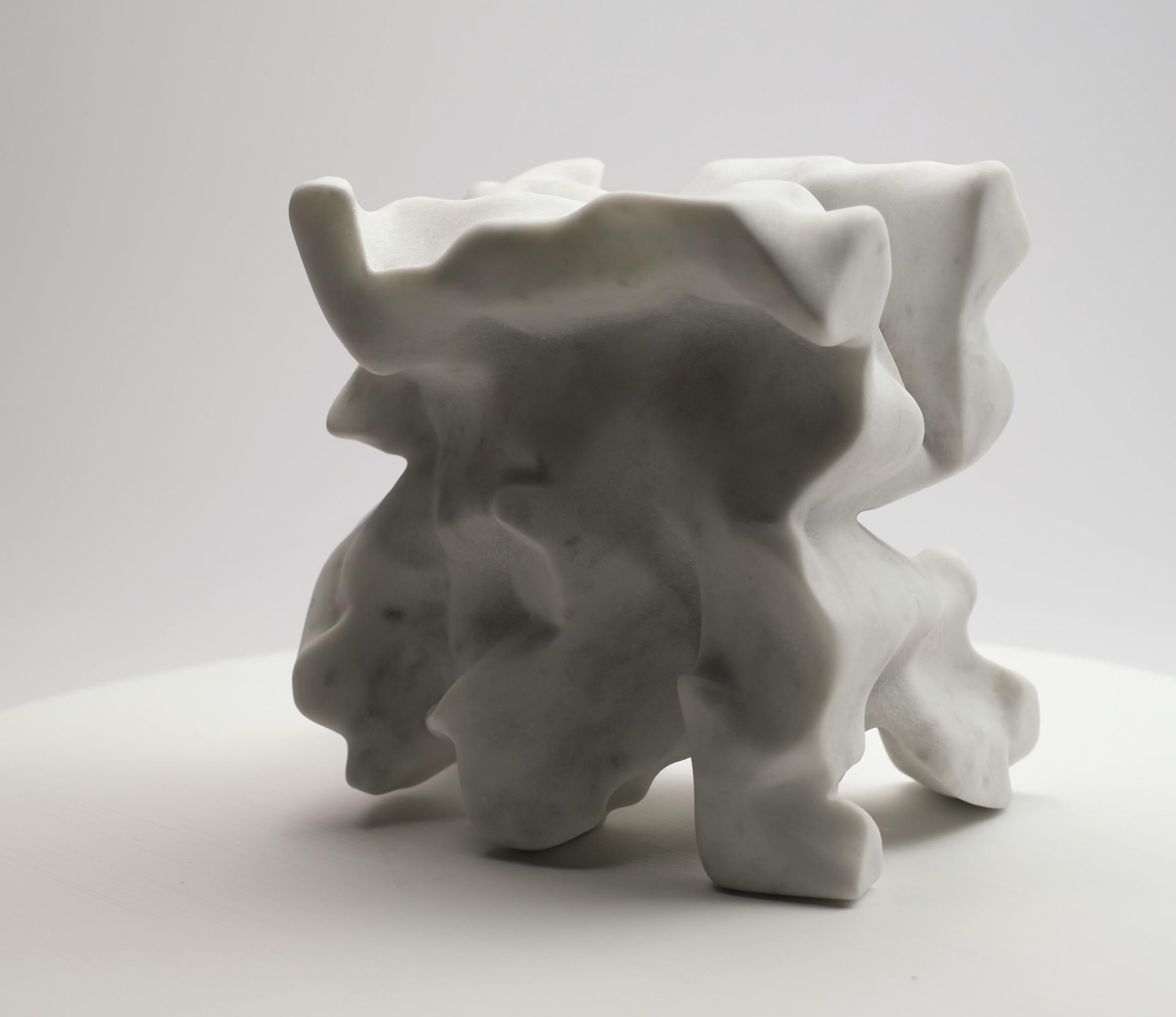 El Greco by Richard Perry - Contemporary abstract sculpture, Carrara marble For Sale 15