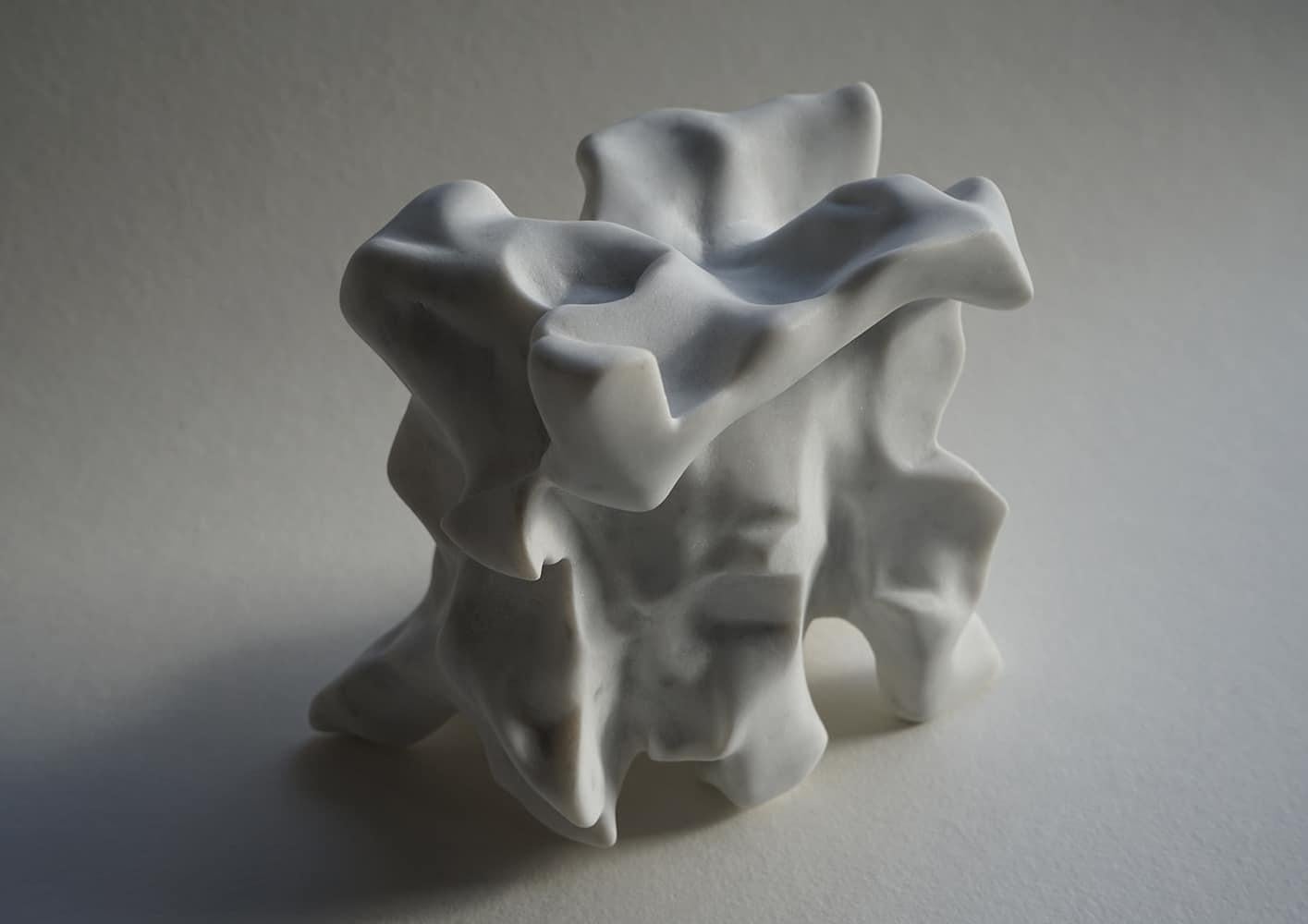 El Greco by Richard Perry - Contemporary abstract sculpture, Carrara marble For Sale 2