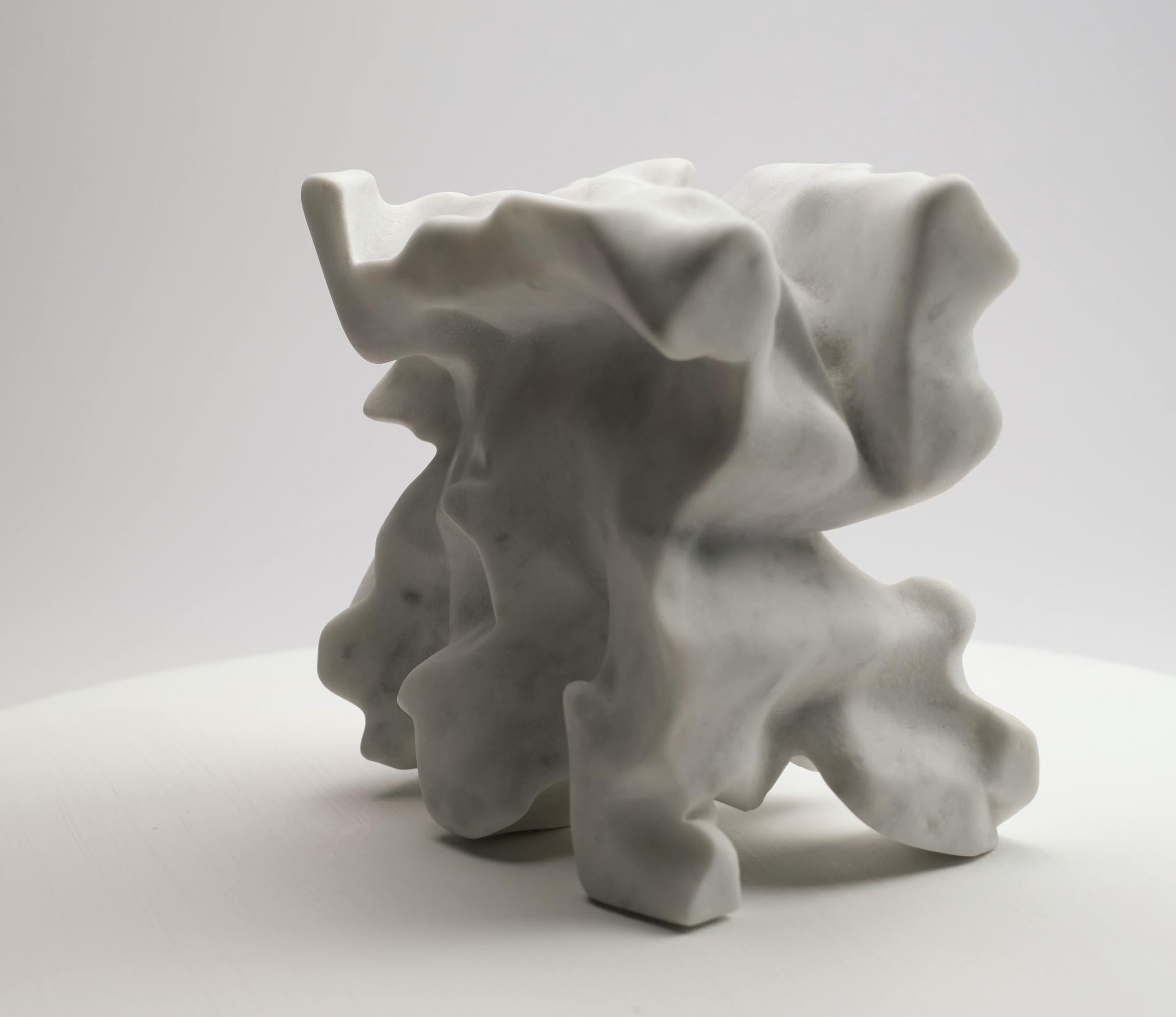 El Greco by Richard Perry - Contemporary abstract sculpture, Carrara marble For Sale 4