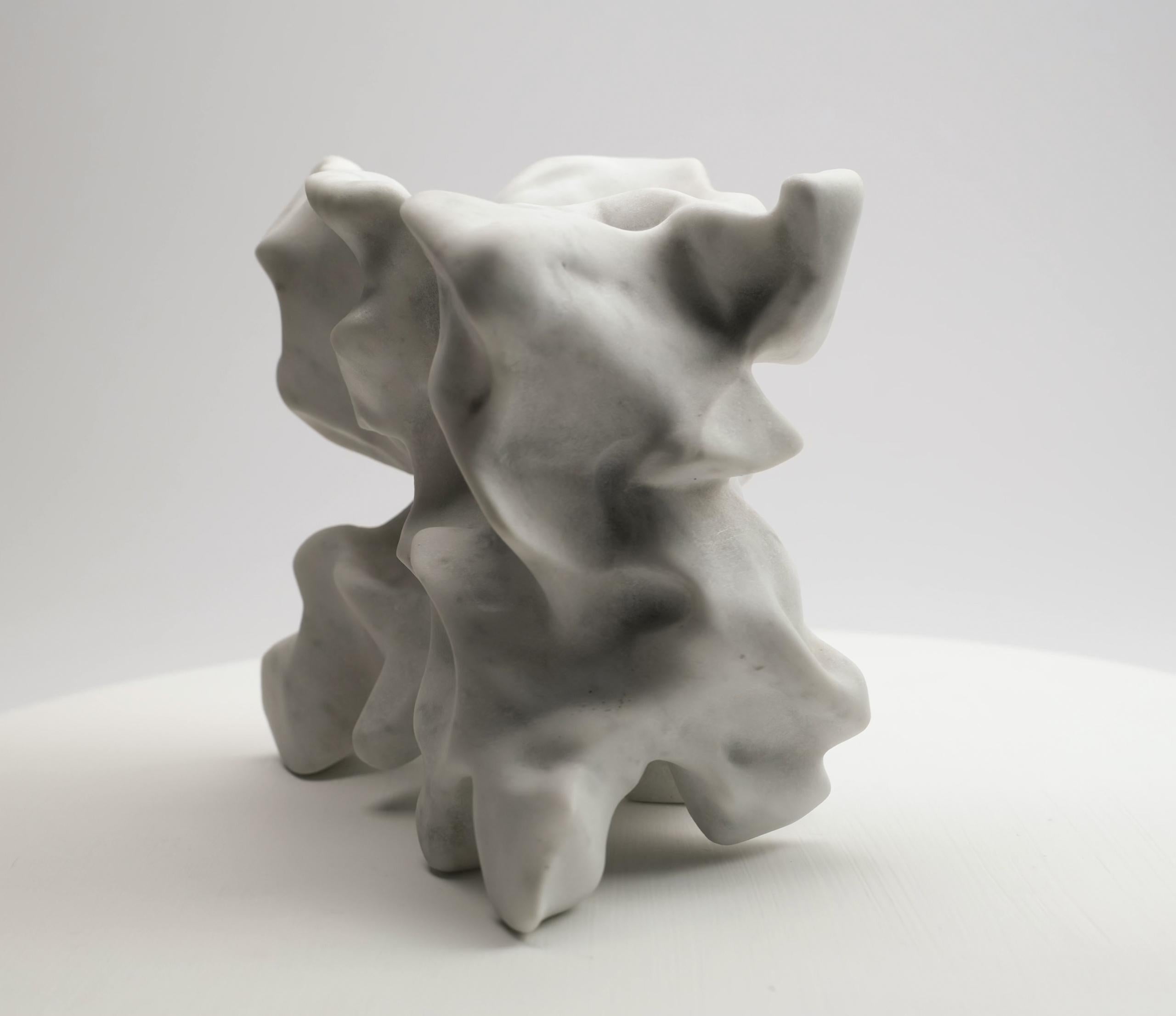 El Greco by Richard Perry - Contemporary abstract sculpture, Carrara marble For Sale 8