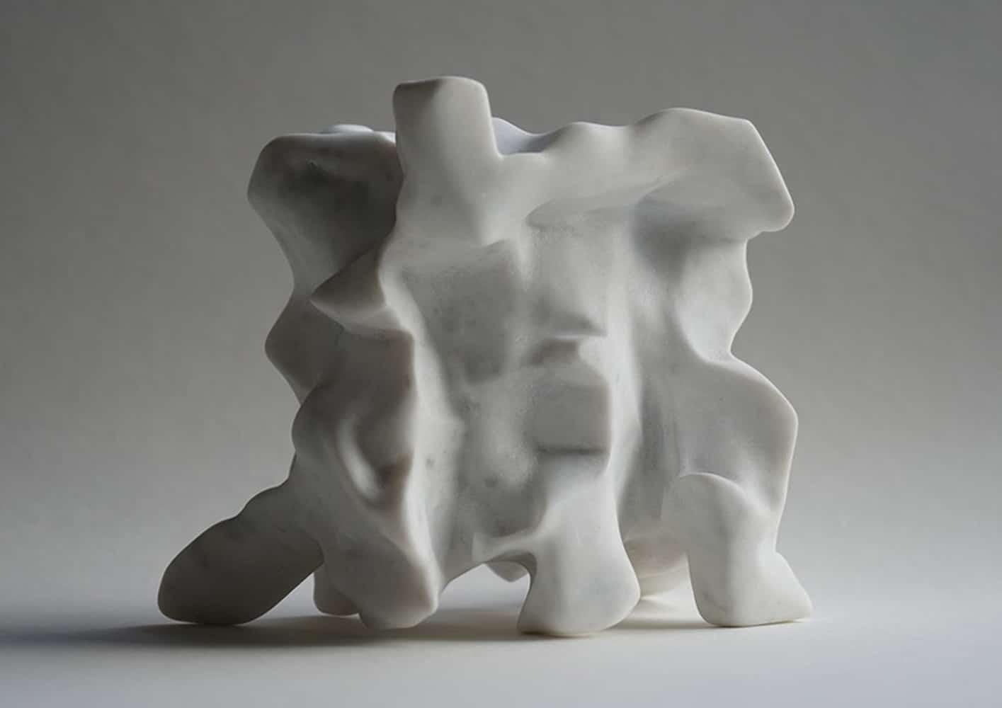 El Greco by Richard Perry - Contemporary abstract sculpture, Carrara marble