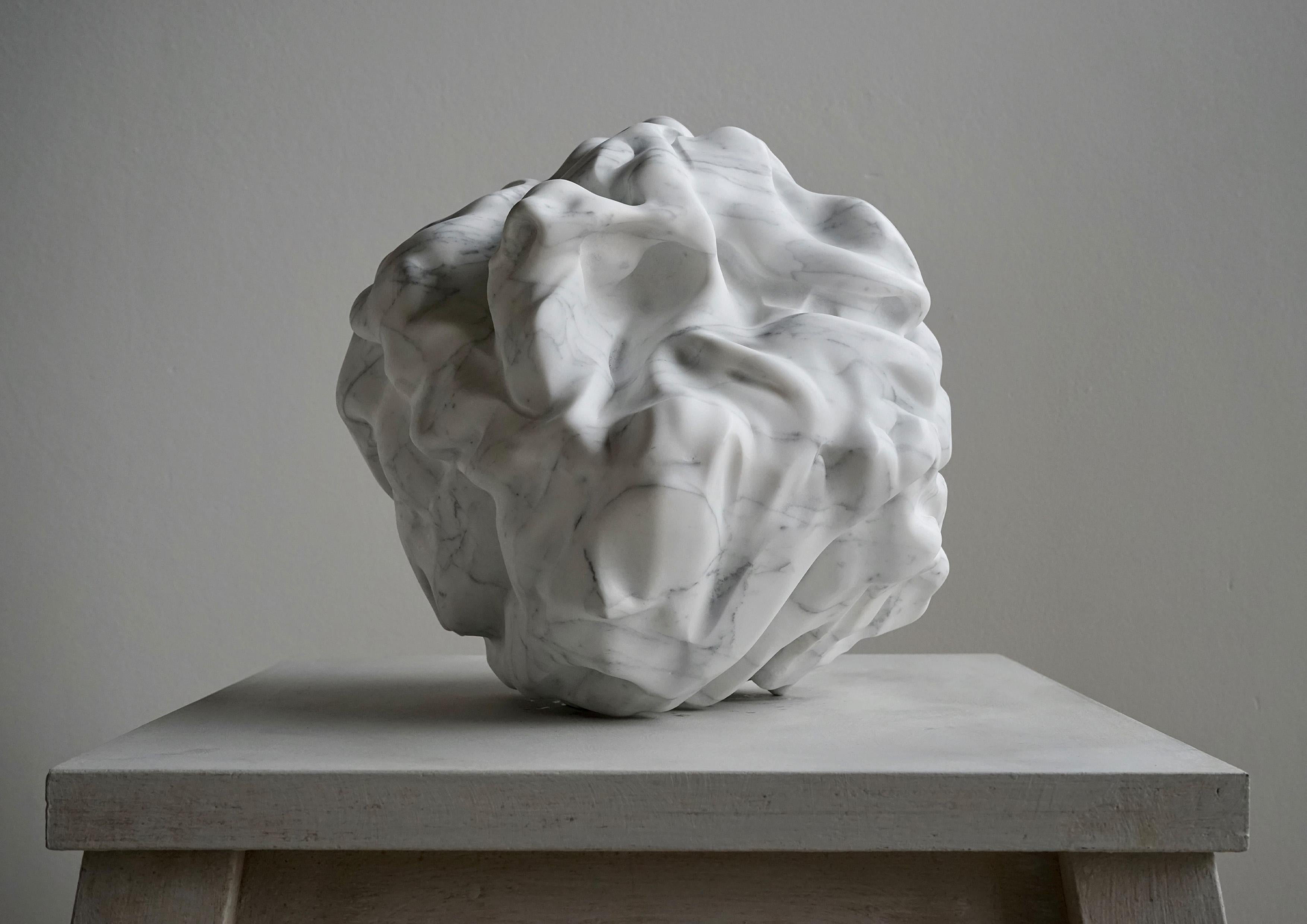 Ghost By Richard Perry - Abstract sculpture, organic forms, Carrara marble