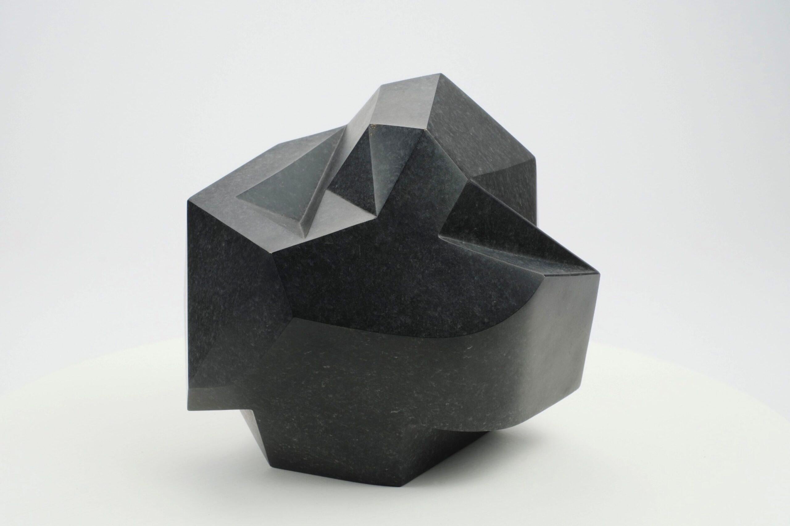 Little Halley 8 by Richard Perry - Geometric abstract sculpture, black colour For Sale 2