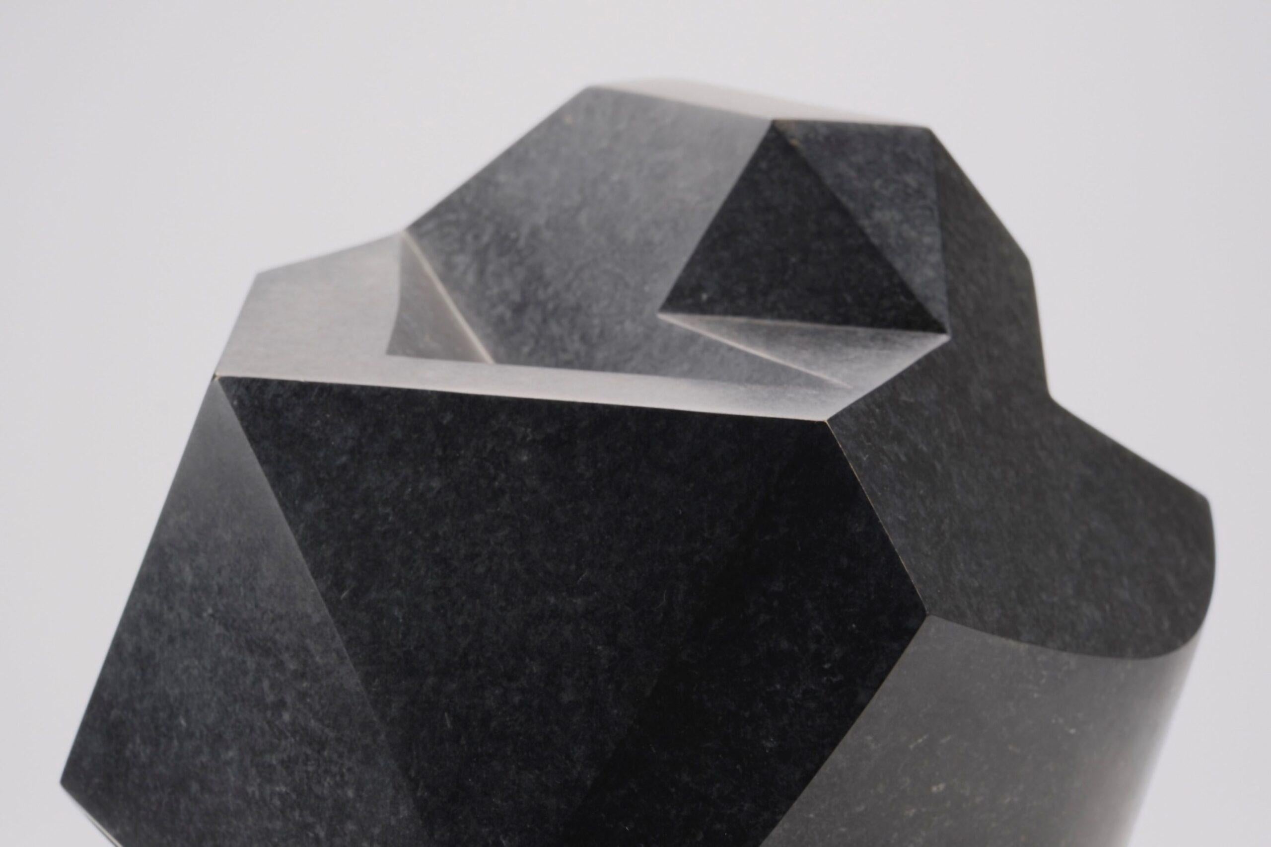 Little Halley 8 by Richard Perry - Geometric abstract sculpture, black colour For Sale 4