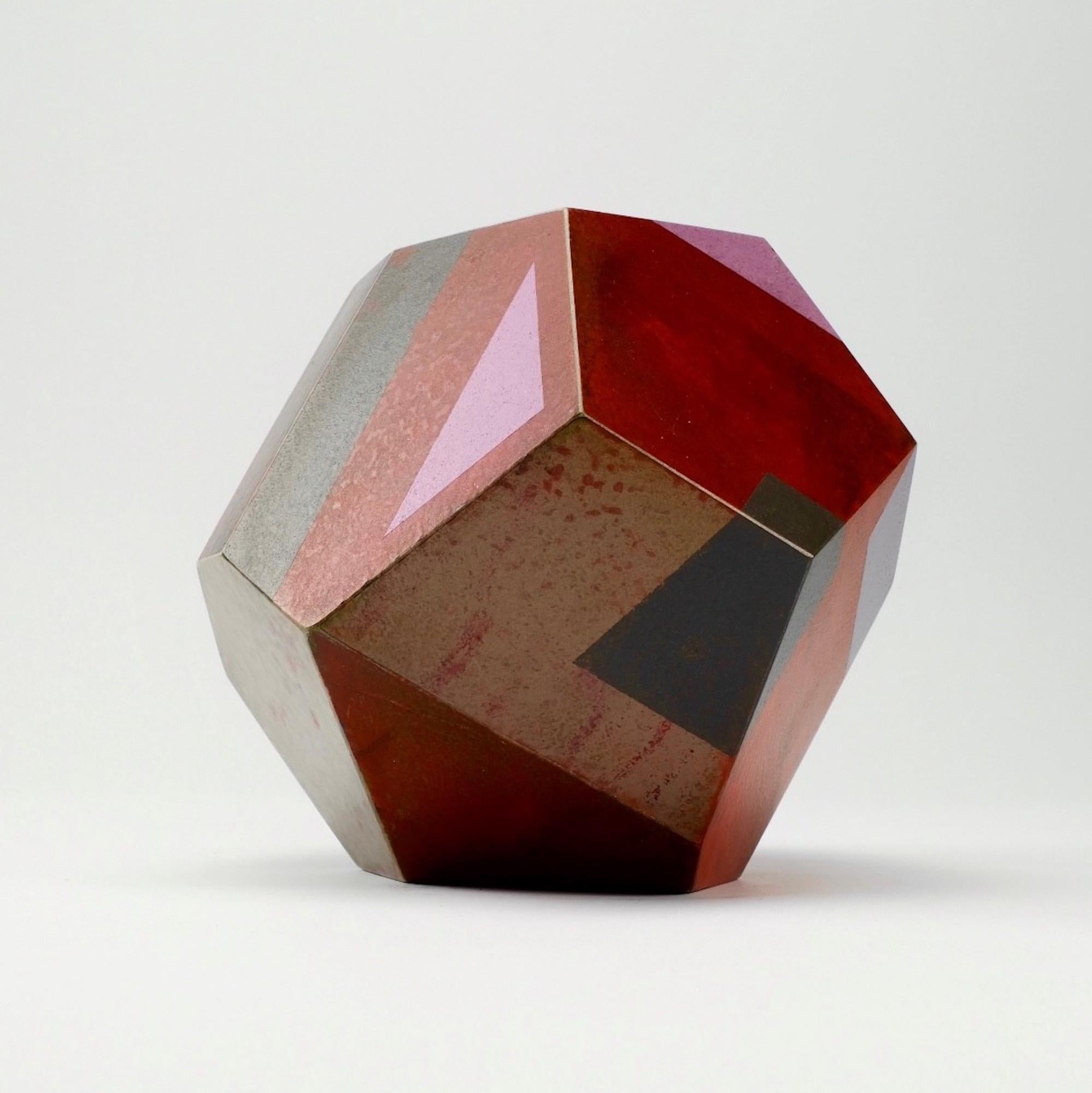 Moonrise von Richard Perry – Abstrakte Skulptur, Bardiglio, farbenfroh, Farbe im Angebot 1