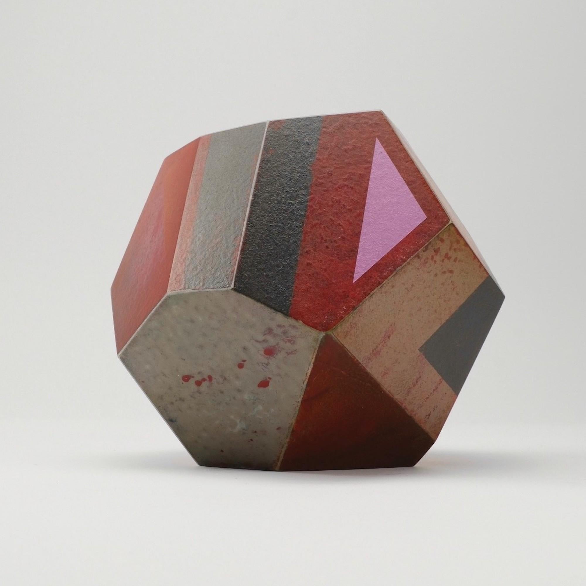 Moonrise is a unique ink, paint and wax on marble Bardiglio sculpture by contemporary artist Richard Perry, dimensions are 15 × 17.5 × 18 cm (5.9 × 6.9 × 7.1 in). 
The sculpture is signed and comes with a certificate of authenticity.

The playful
