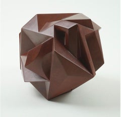 Spacetime 1 de Richard Perry - sculpture abstraite contemporaine en bronze