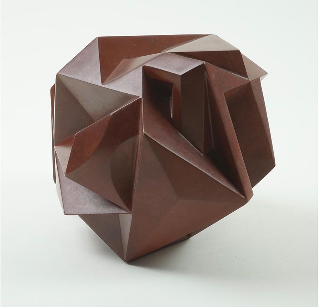 Spacetime 1 von Richard Perry – zeitgenössische abstrakte Skulptur, Bronze im Angebot 1
