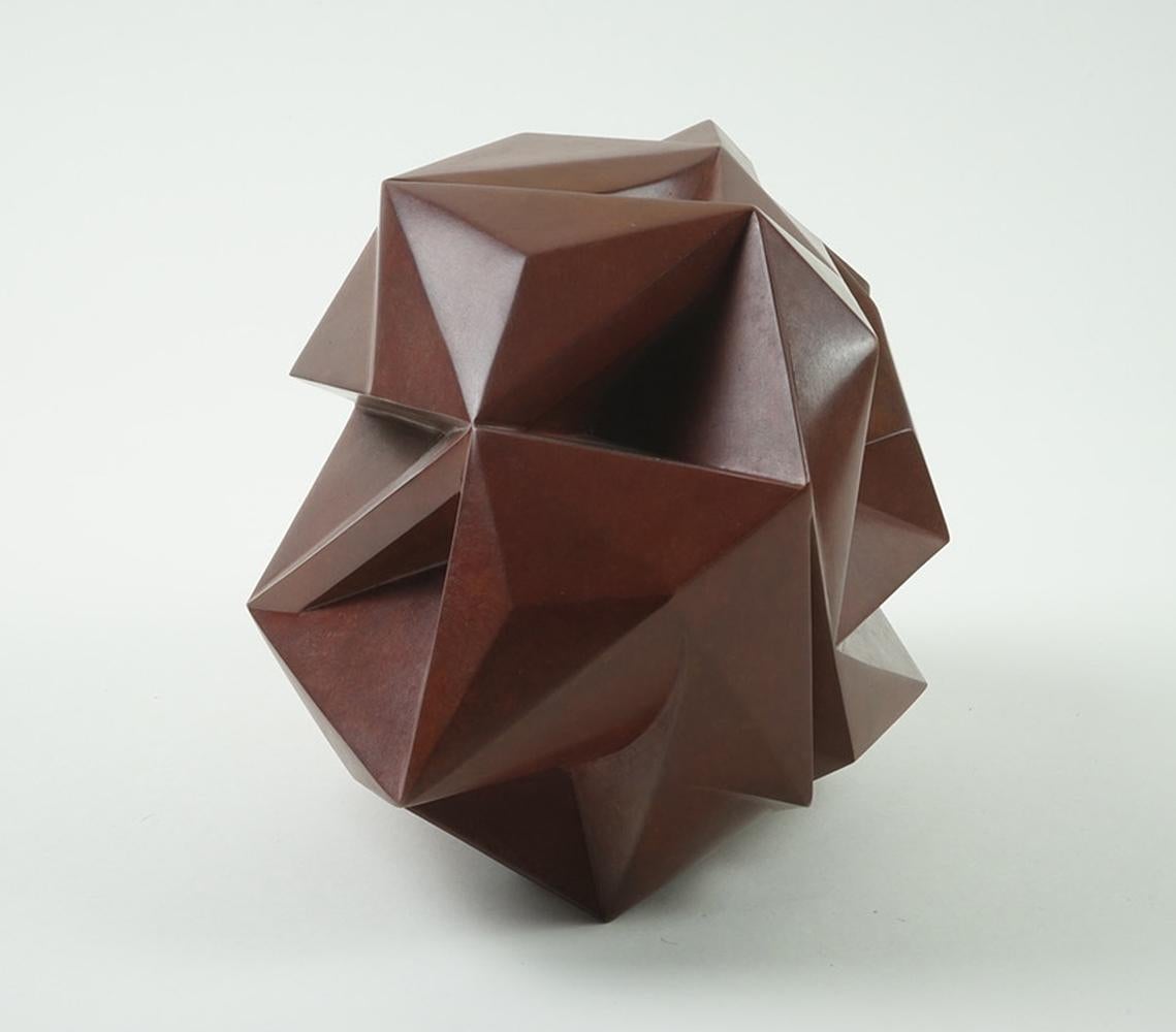 Spacetime 1 von Richard Perry – zeitgenössische abstrakte Skulptur, Bronze im Angebot 3