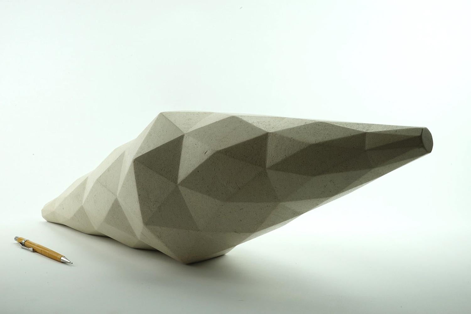 Star 1 by Richard Perry - Geometric abstract sculpture, Portland stone For Sale 2