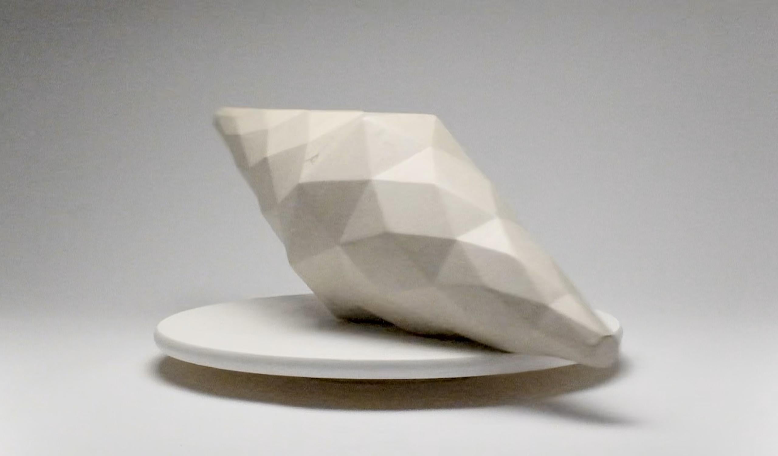 Star 1 by Richard Perry - Geometric abstract sculpture, Portland stone For Sale 7