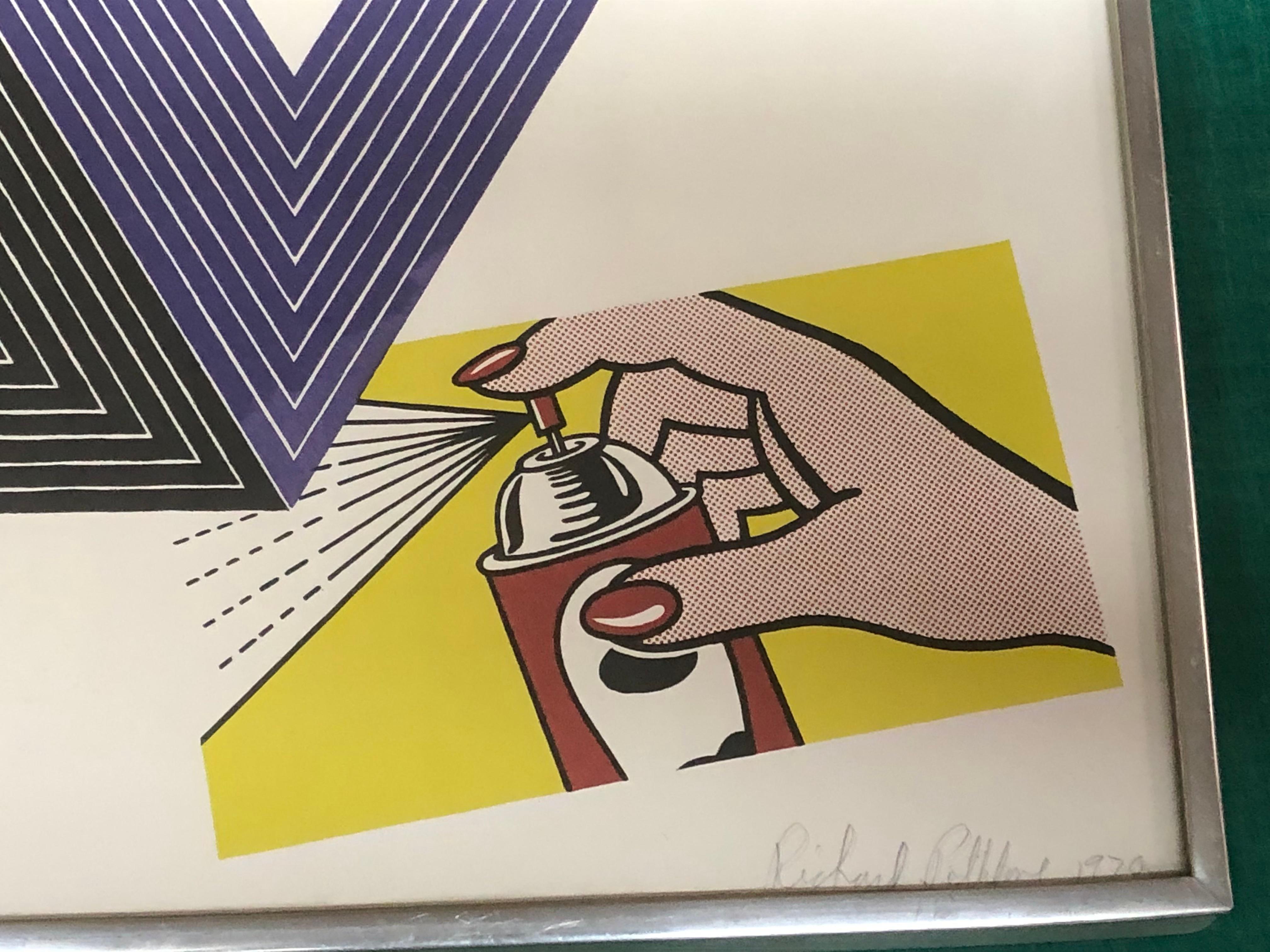 1970  « Appropriation print with Warhol, Lichtenstein en vente 3