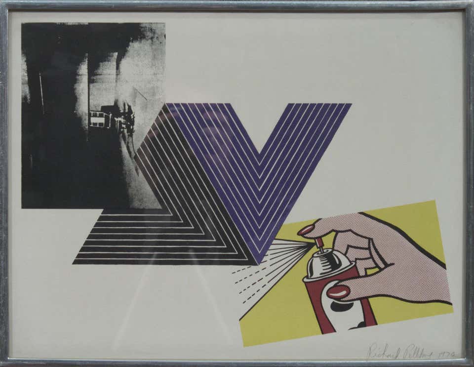1970 'Appropriation print with Warhol, Lichtenstein