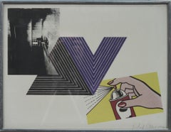 1970 Richard Pettibone 'Appropriation print with Andy Warhol, Frank Stella, and 