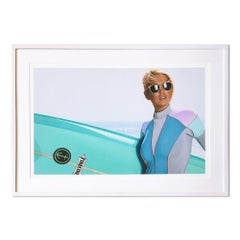 First Point, Surfer Girl, Archival Pigment Print, Contemporary Art, Pop Art