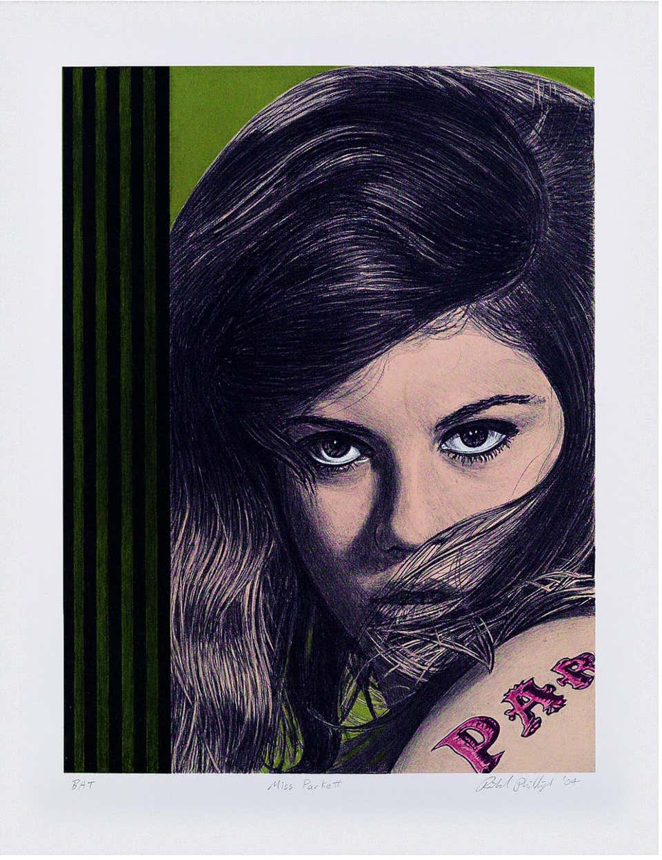 Richard Phillips, Miss Parkett for Parkett 71, 5 color Pop lithograph, signed/N