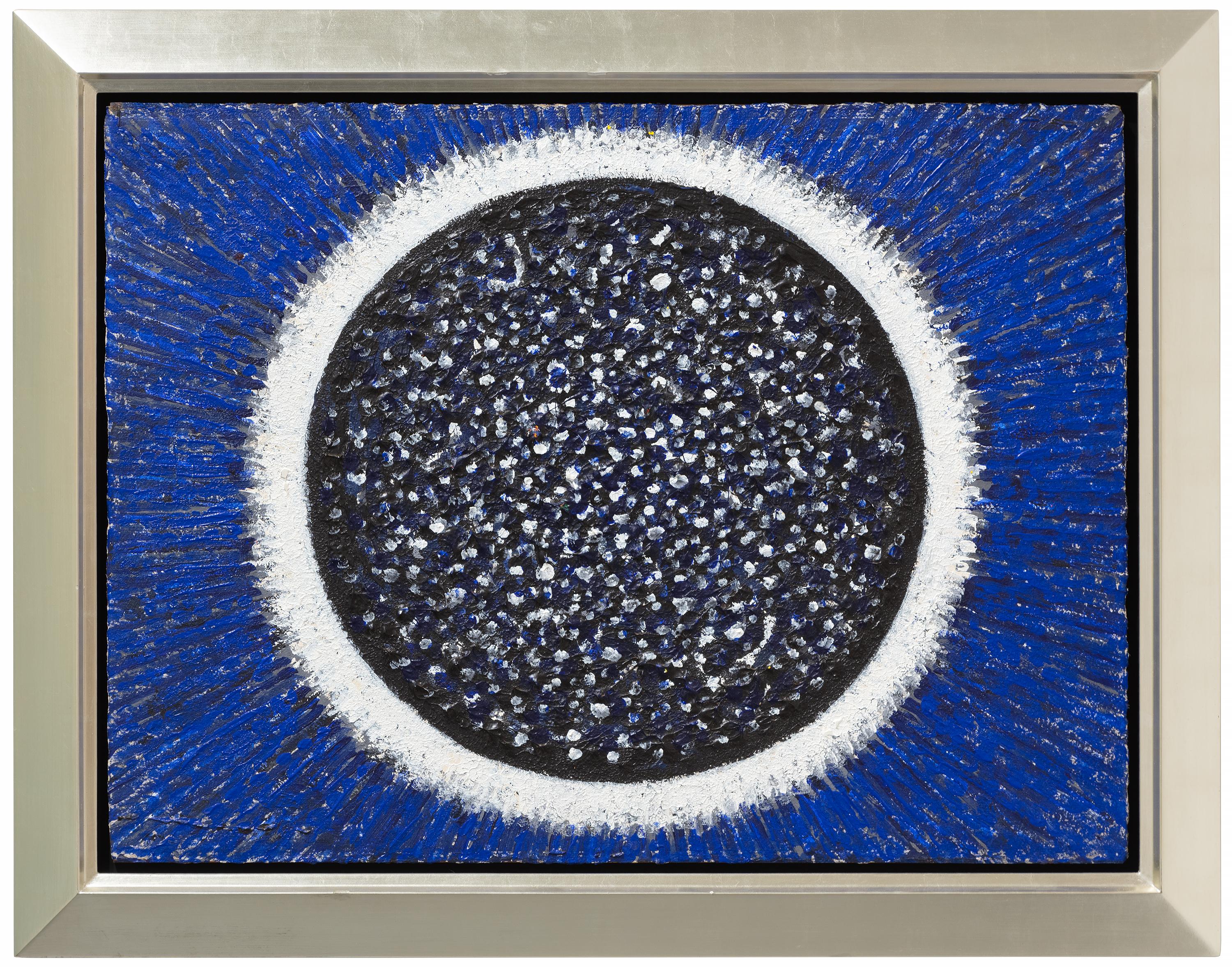 Untitled, (Black Circle, Space) - Painting by Richard Pousette-Dart