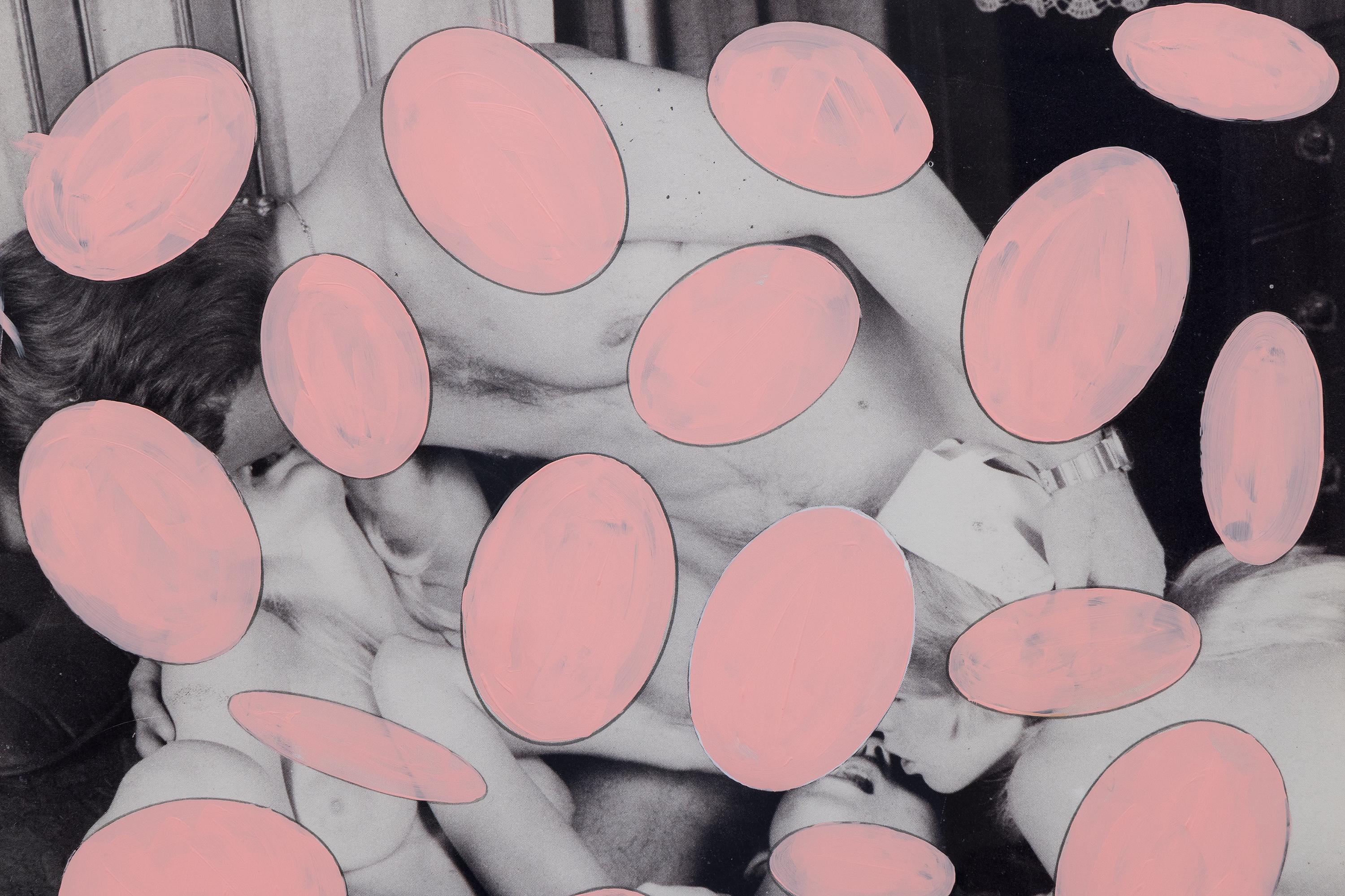 Sin título (Pintura censora rosa) - Painting Contemporáneo de Richard Prince