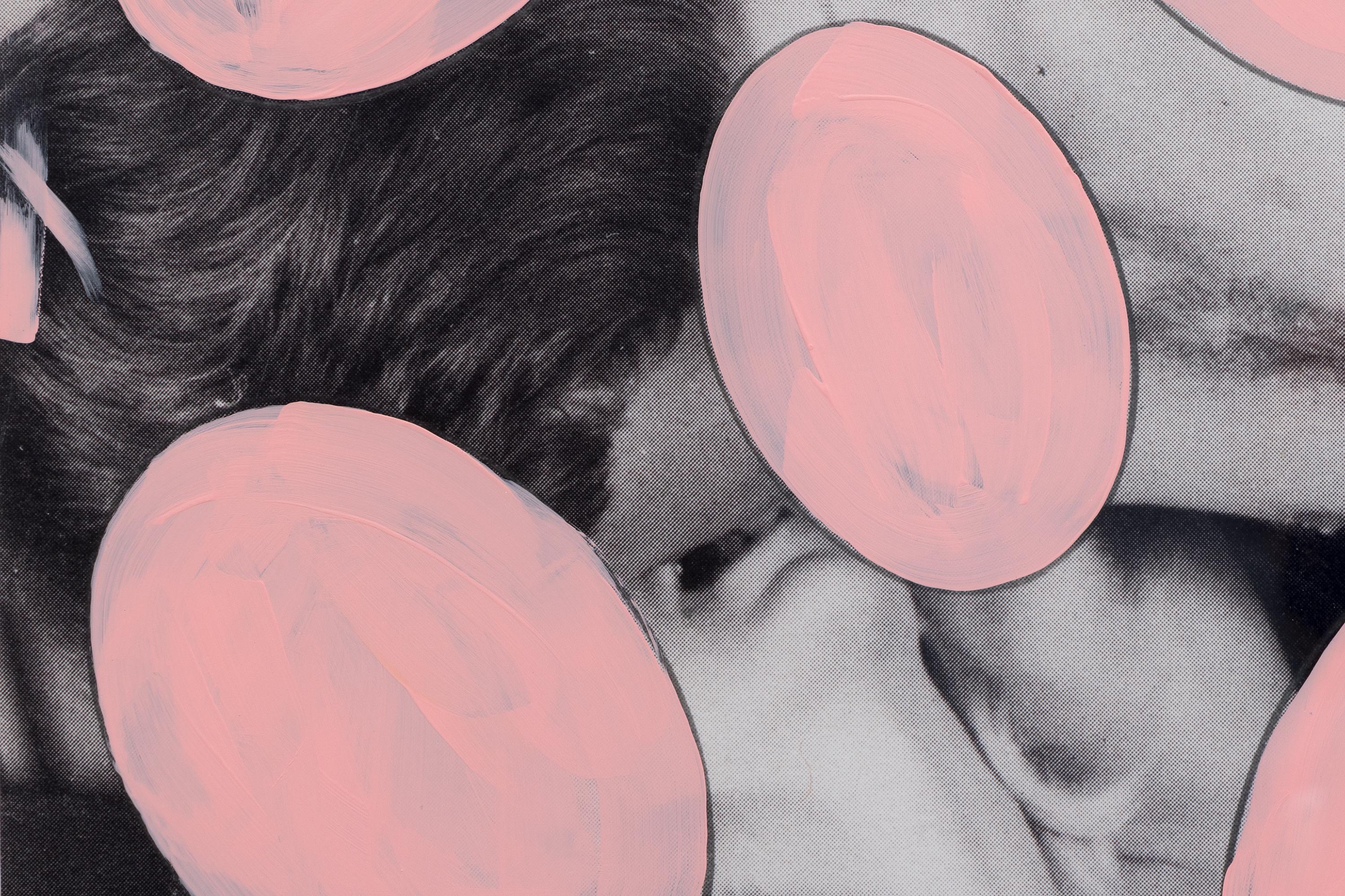 Sin título (Pintura censora rosa) - Nude Painting Marrón de Richard Prince