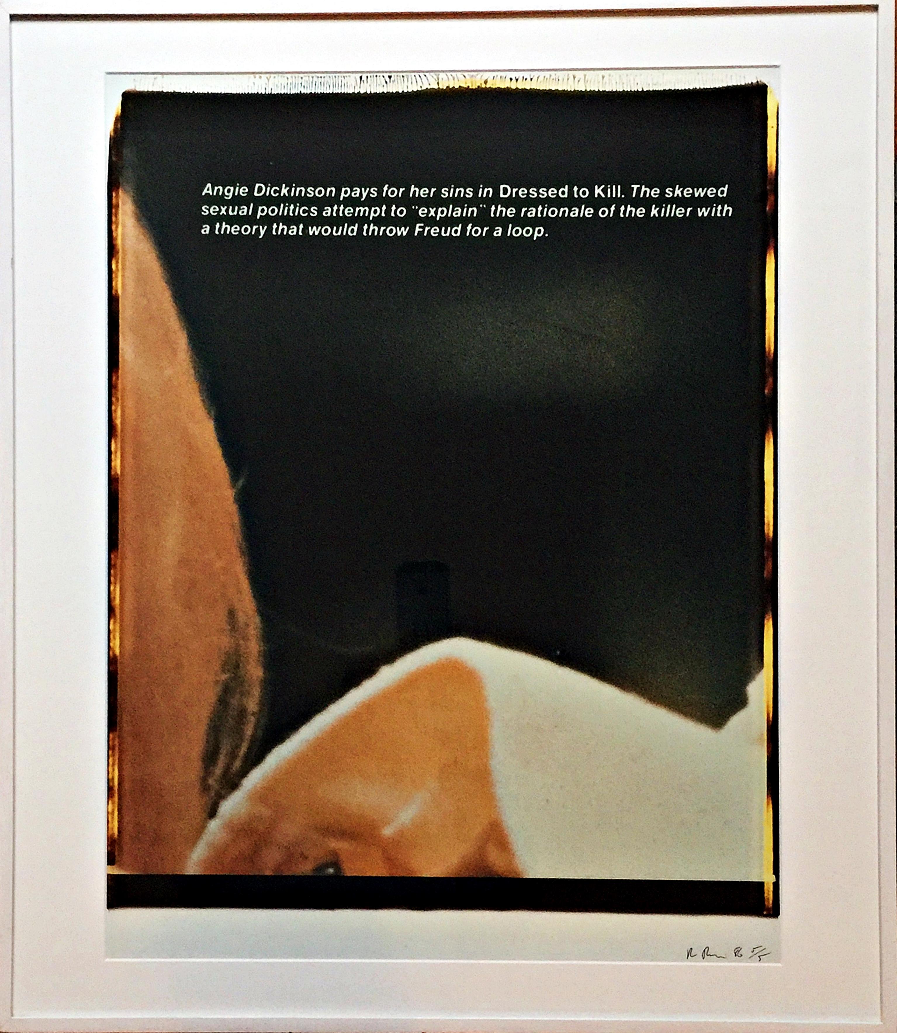 Angie Dickinson, hand Signed/N, Barbara Gladsone, Sothebys & Estate of Vera List - Photograph by Richard Prince