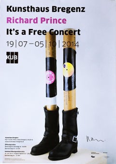 It's a Free Concert Stampa offset europea (Firmata a mano da Richard Prince)