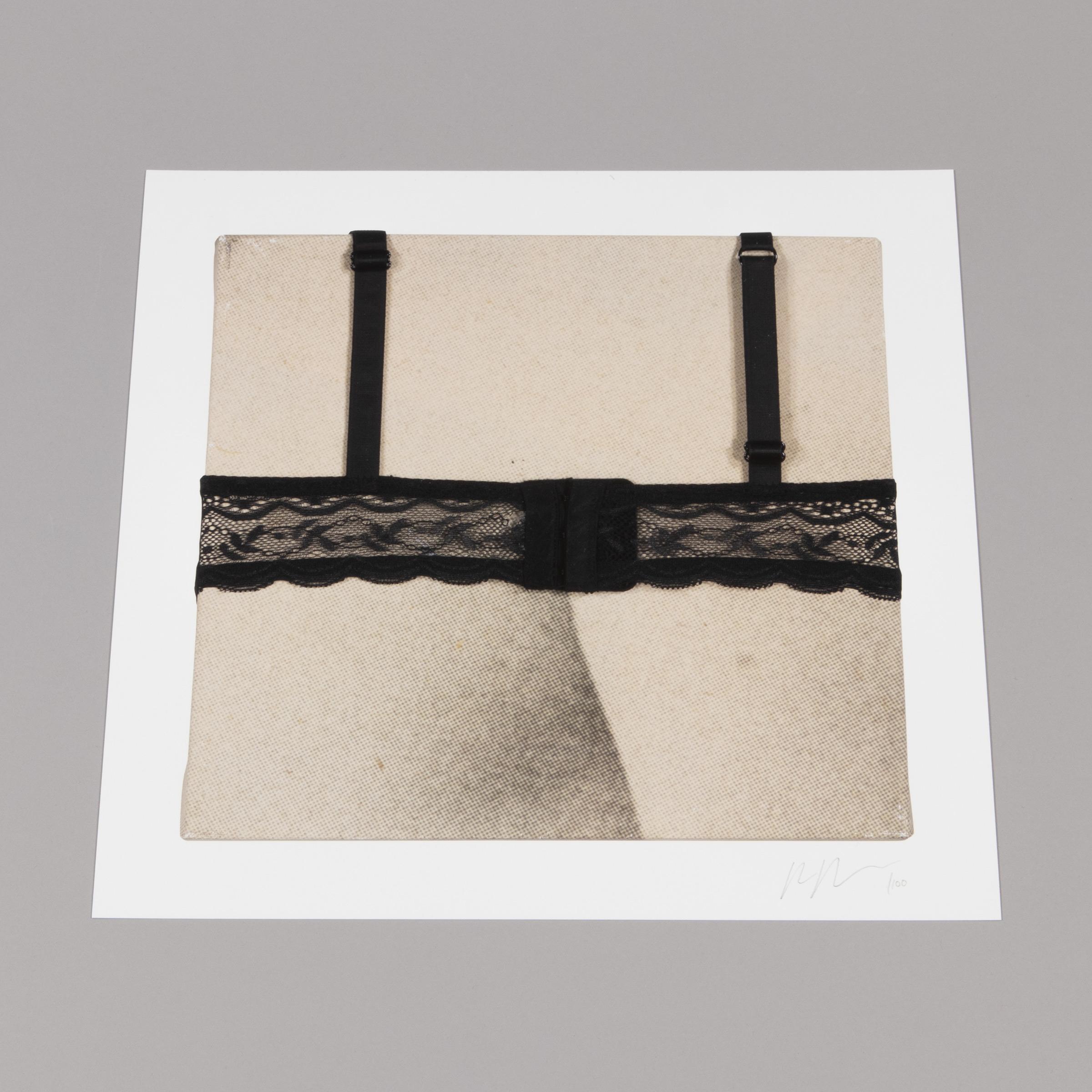 Richard Prince, Black Bra - Signed Print For Sale 3