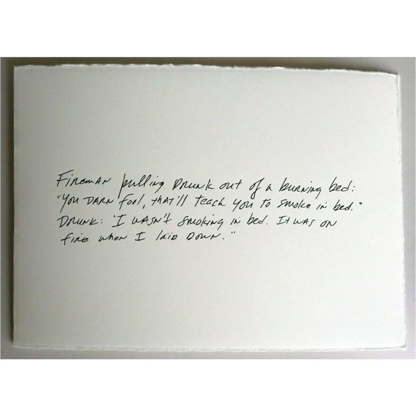 Richard Prince, The Greeting Card Jokes #1: The Fireman, 2011 For Sale 2