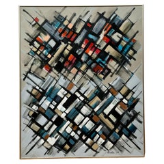 Abstract Geometric Acrylic Painting by Richard Proctor