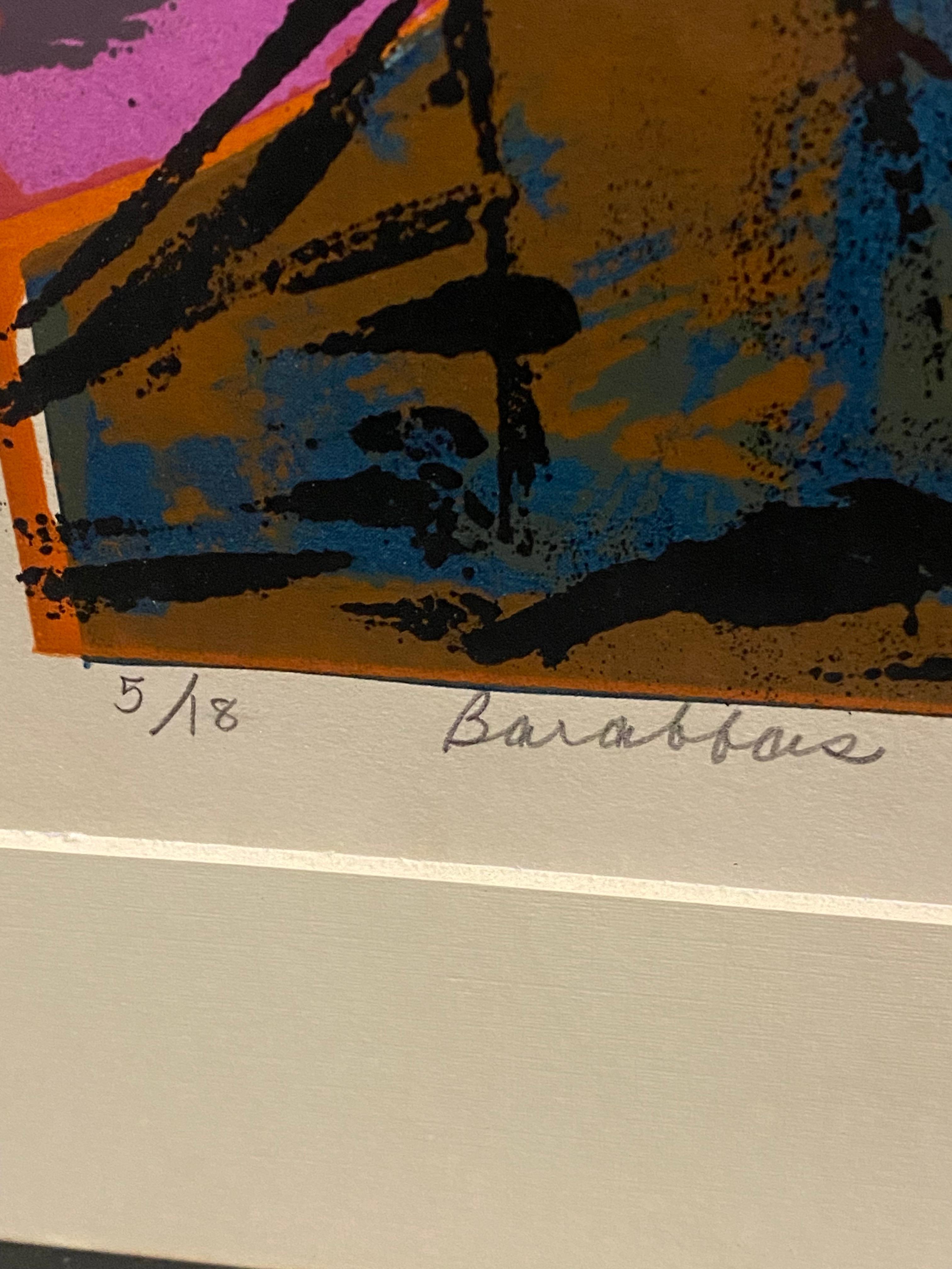 Modern Chromatic Magenta Lithograph by Richard Proctor For Sale 2