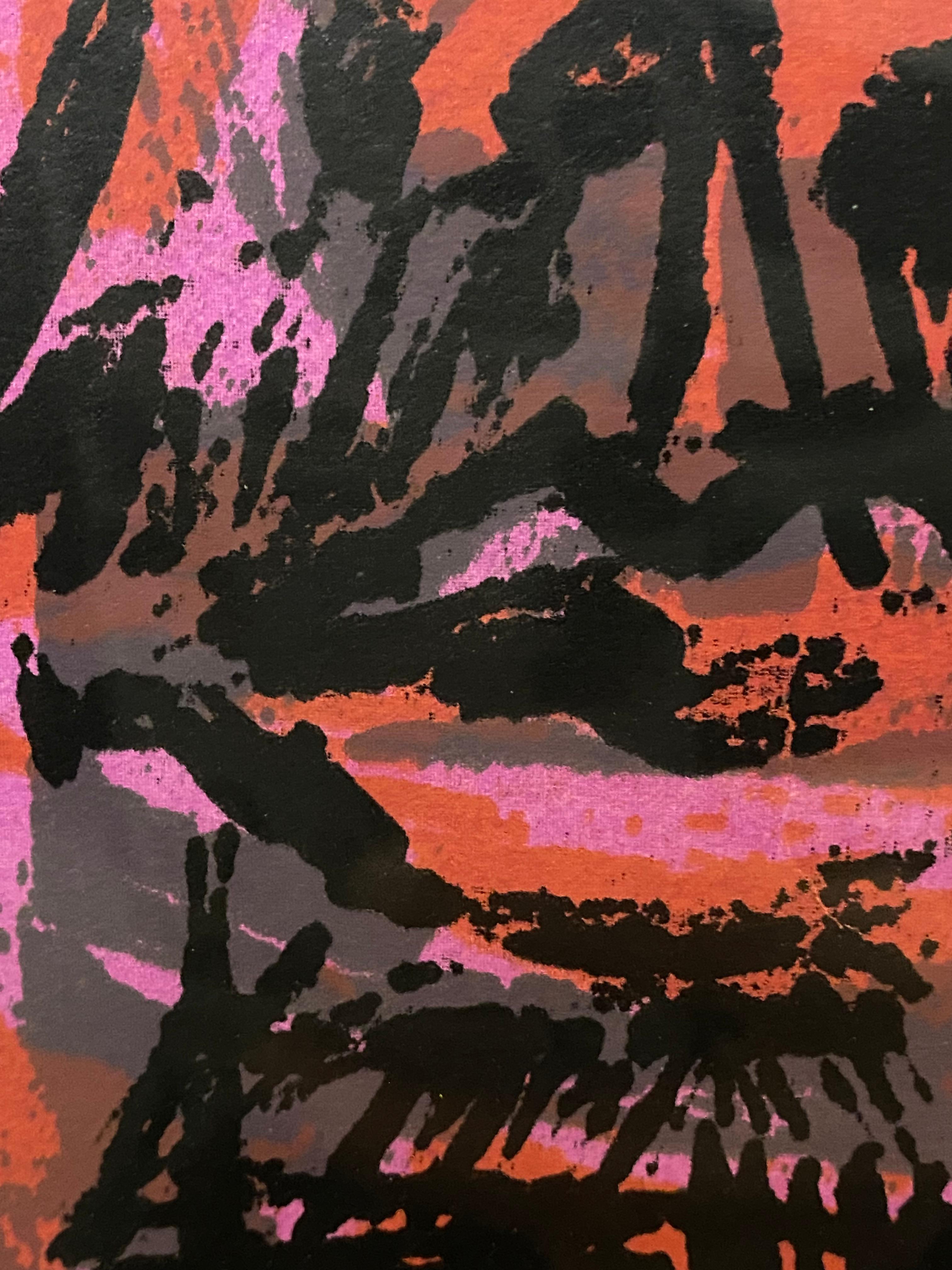 Modern Chromatic Magenta Lithograph by Richard Proctor For Sale 7