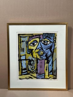 Richard Proctor Cubist Portrait by Richard Proctor