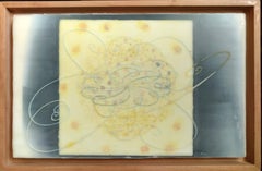 Camera delle nuvole, encausto e stampa digitale su compensato