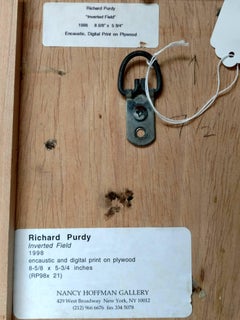 Field inversé, impression à l'encaustique et numérique sur contreplaqué