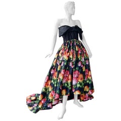 Richard Quinn - Robe de bal à fleurs fabuleuse, issue d'un défilé