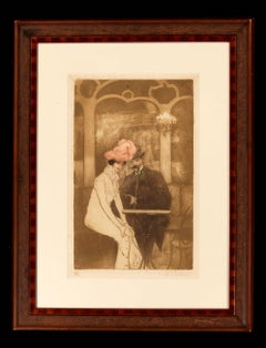 Richard Ranft Art Nouveau Aux Folies Bergère Gravure:: 1900