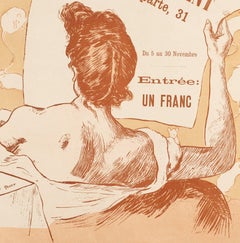 Affiche rétro originale de Richard Ranft, Salon des Cents, Exposition, Mouse, 1894